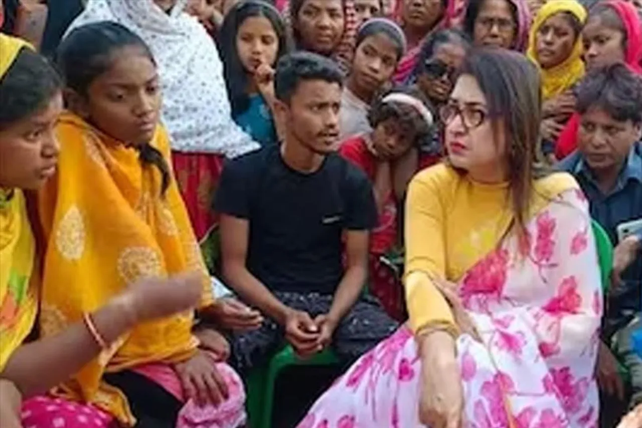 MP Satabdi Roy once again faced the wrath of the villagers in 'Didir Dut'  programme in Birbhum's Khoirashol