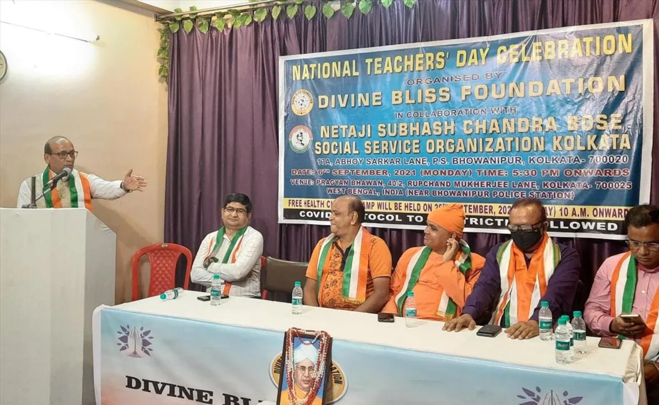 National Teacher’ Day was celebrated by Divine Bliss Foundation on Monday