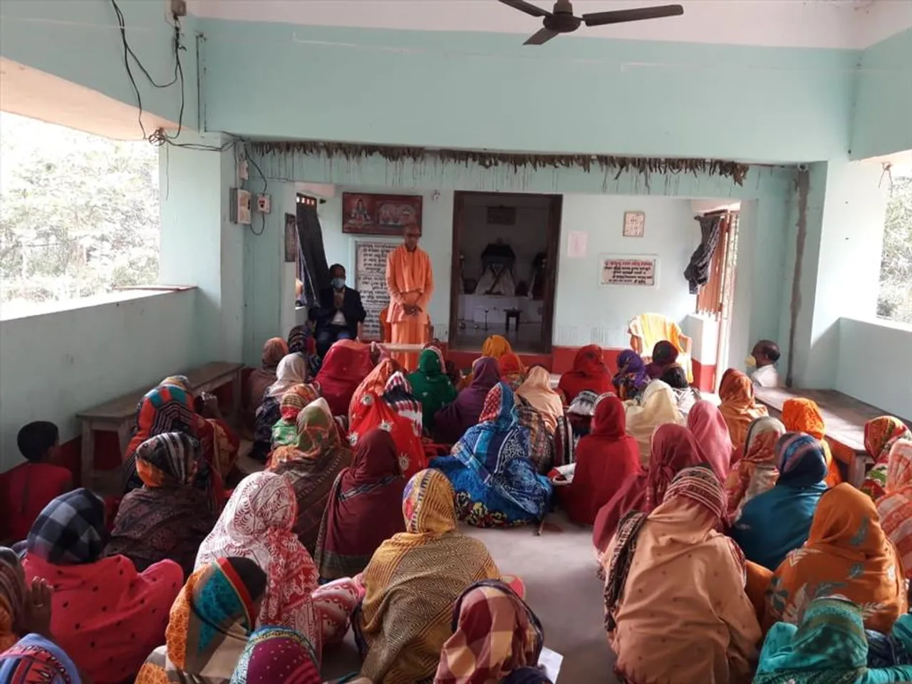 WINTER RELIEF WORK ORGANISED BY SRI RAMAKRISHNA SEVASHRAM,TIKATAL.