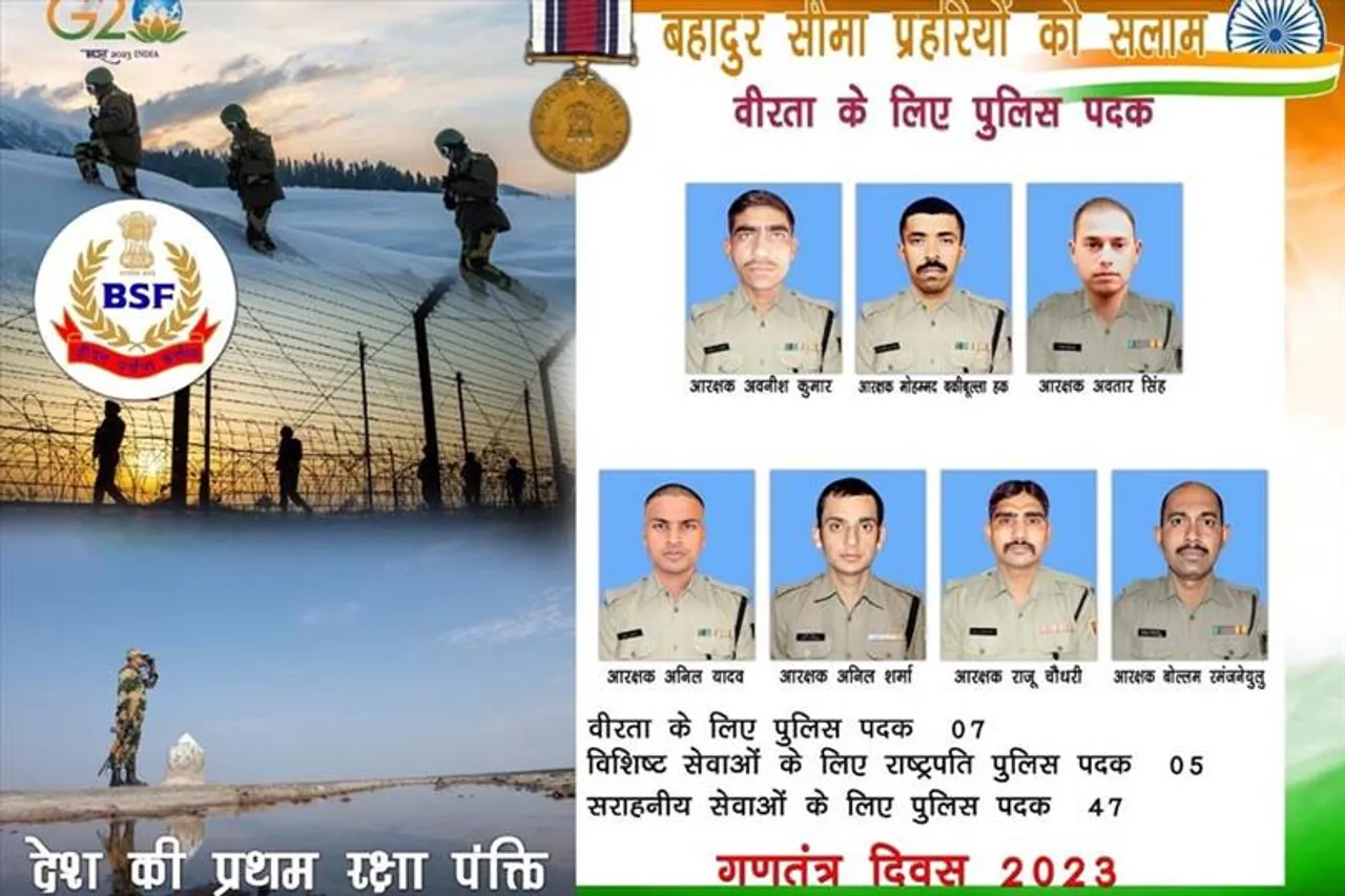 President will award medals to BSF jawans on Republic Day