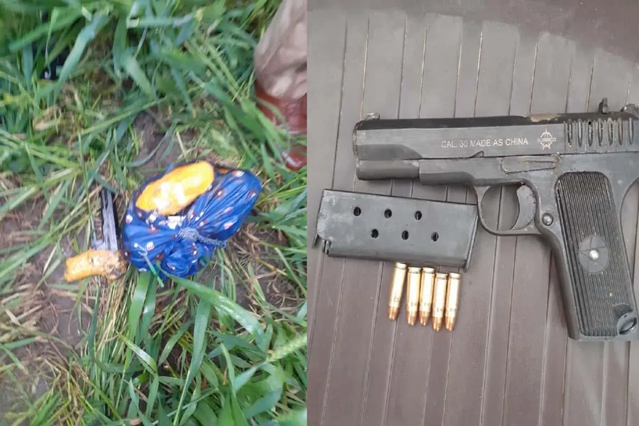 BSF TROOPS THWART ATTEMPTED SMUGGLING OF ARMS & DRUGS BY MEANS OF DRONE IN PUNJAB