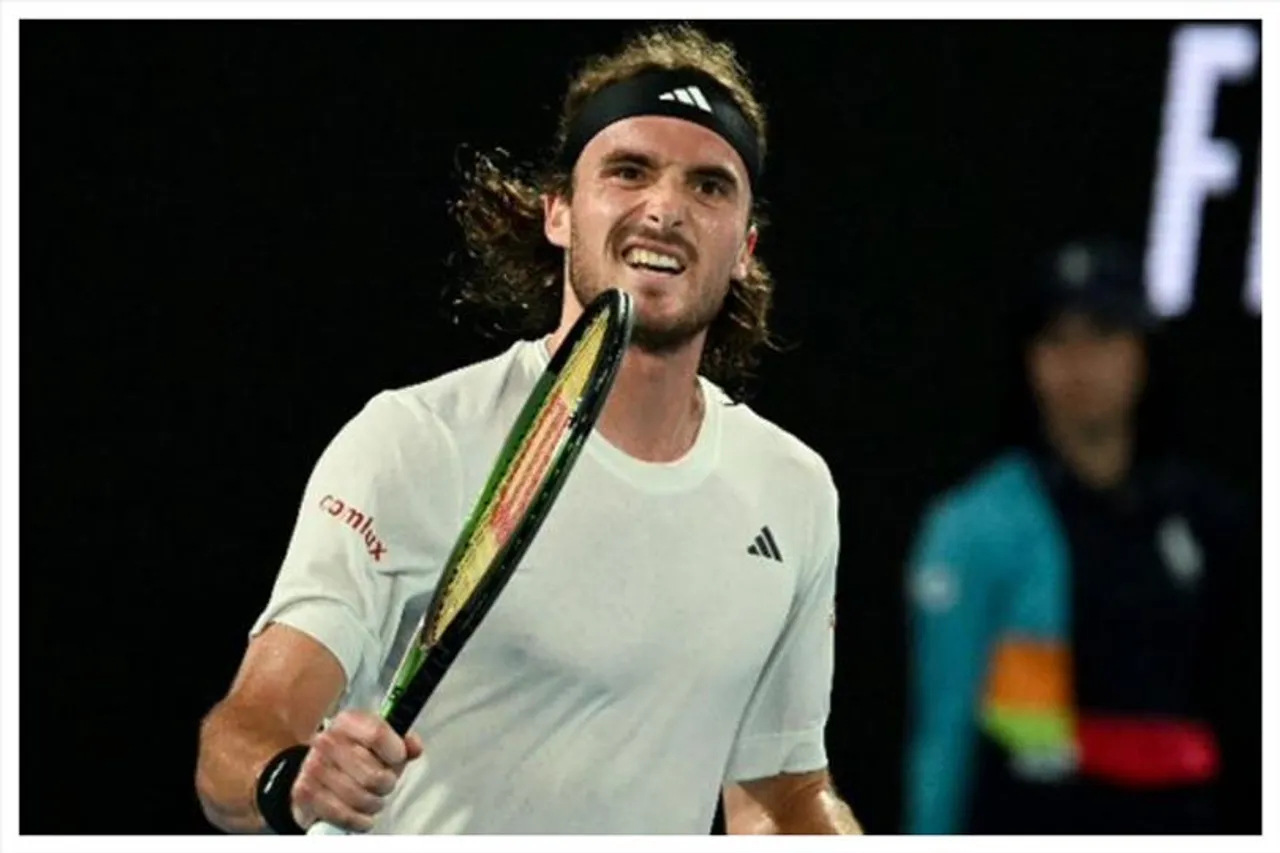 sitsipas  finds a way past Sinner to claim a spot in the last 8