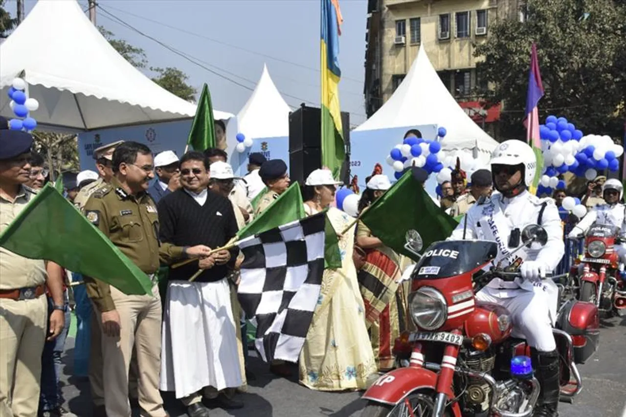 City Commissioner Vineet Kumar Goyal launched the Road Safety Week