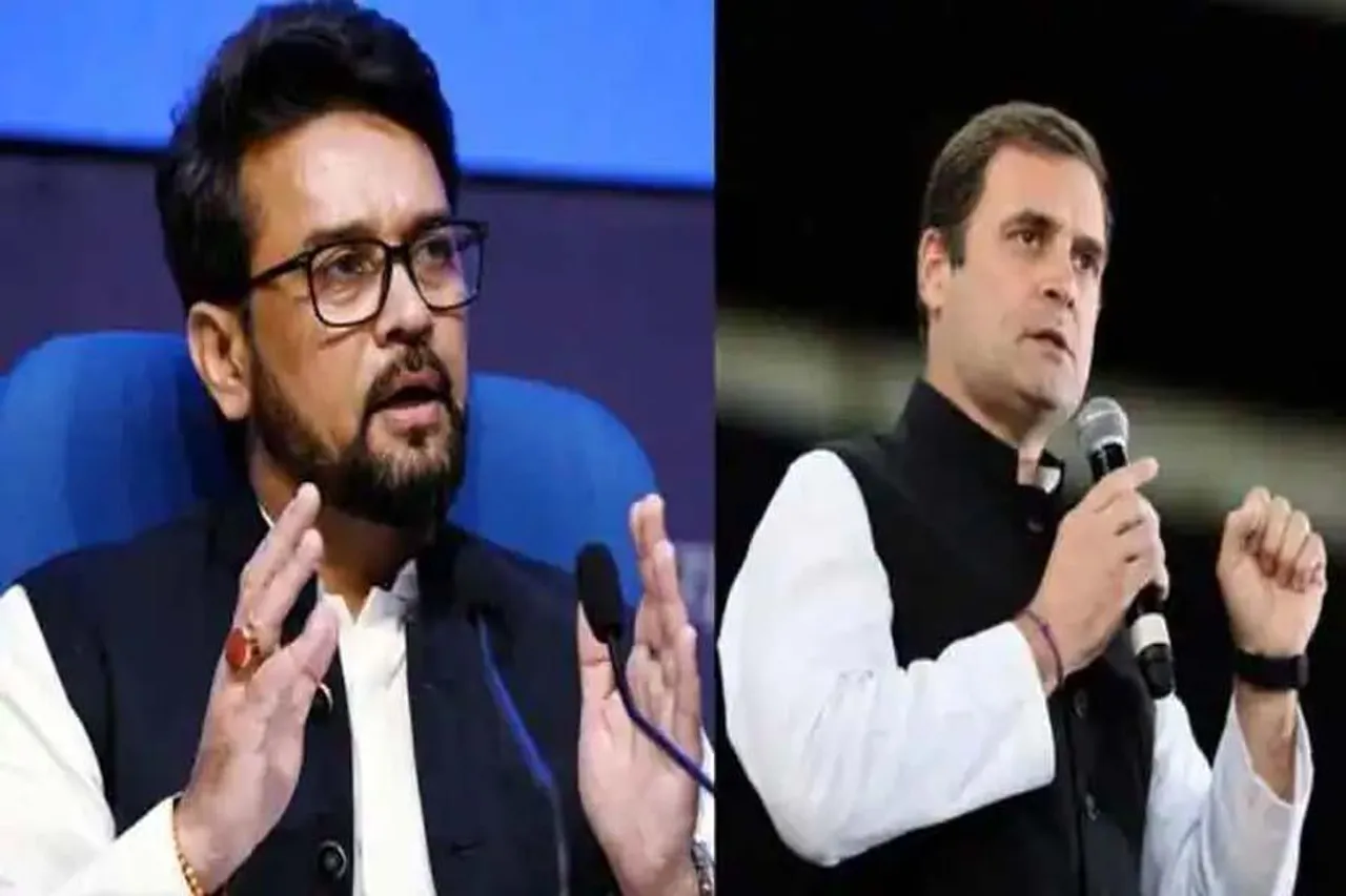 Rahul Gandhi has a habit of lying and defaming India: Anurag Thakur