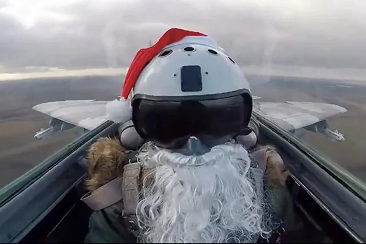 Missile fired at Russia wearing Santa's uniform on Ukrainian warplane