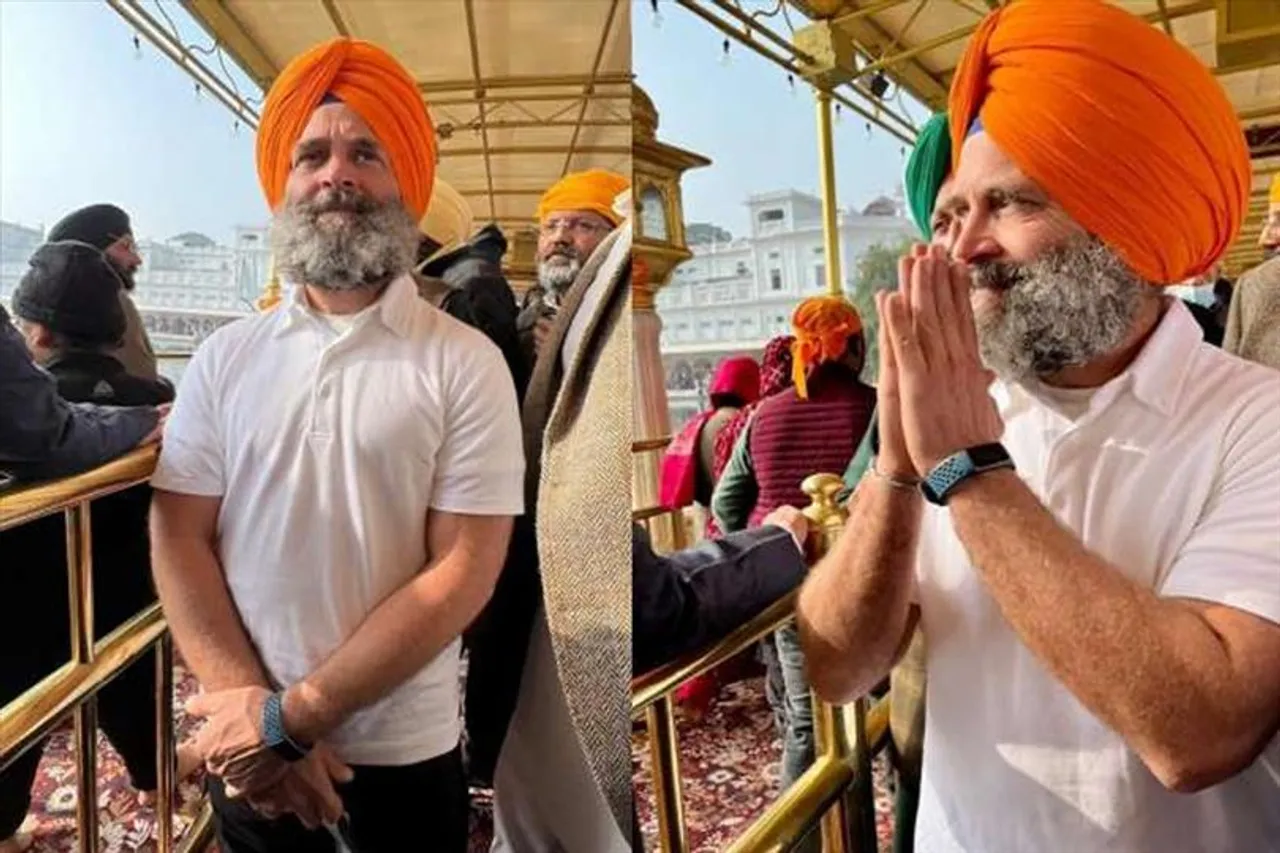 Rahul Gandhi visits Golden Temple in Amritsar