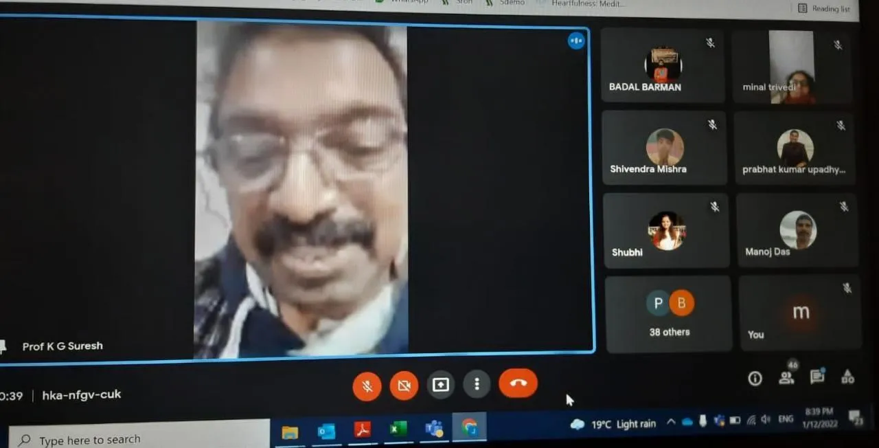 National a webinar on the foundation day of Anandam Foundation and Swami Vivekananda Jayanti.