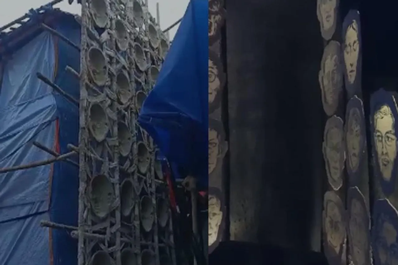 When will the Puja of Haridevpur New Sporting Club be inaugurated?