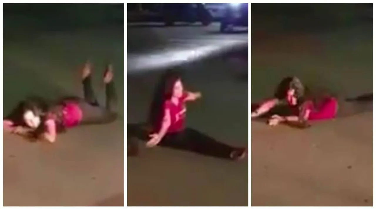 Woman blocks traffic by lying on Tilak road, video goes viral