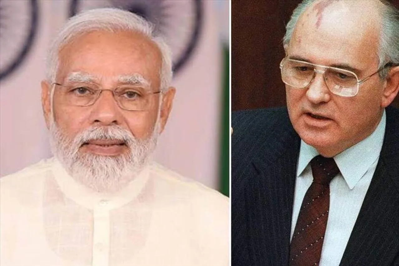 PM Modi condoled the death of former Soviet leader Mikhail Gorbachev