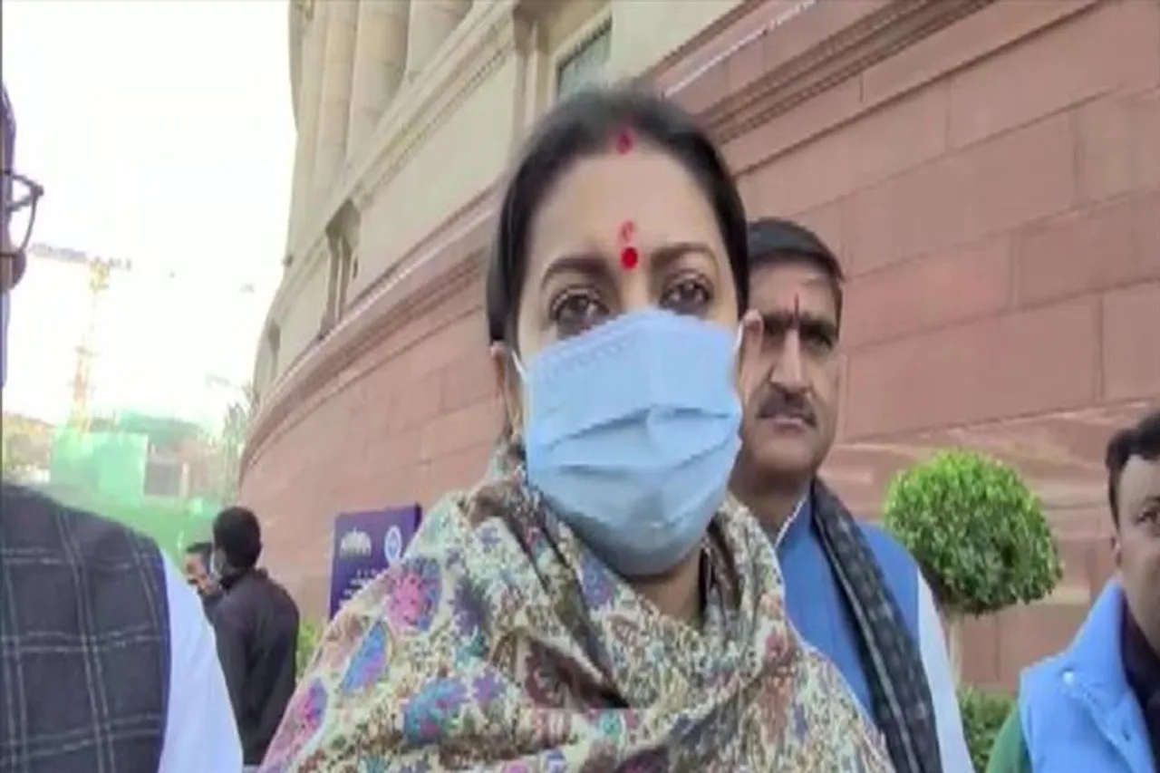 Smriti irani slams congress leader over 'rape' comment