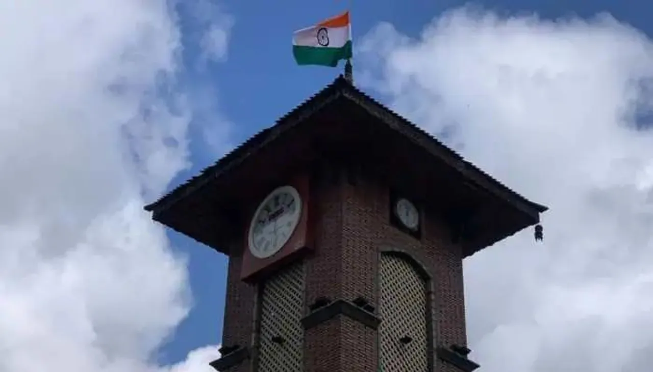 tricolour unfurled atop Clock Tower at historic Lal Chowk in Srinagar