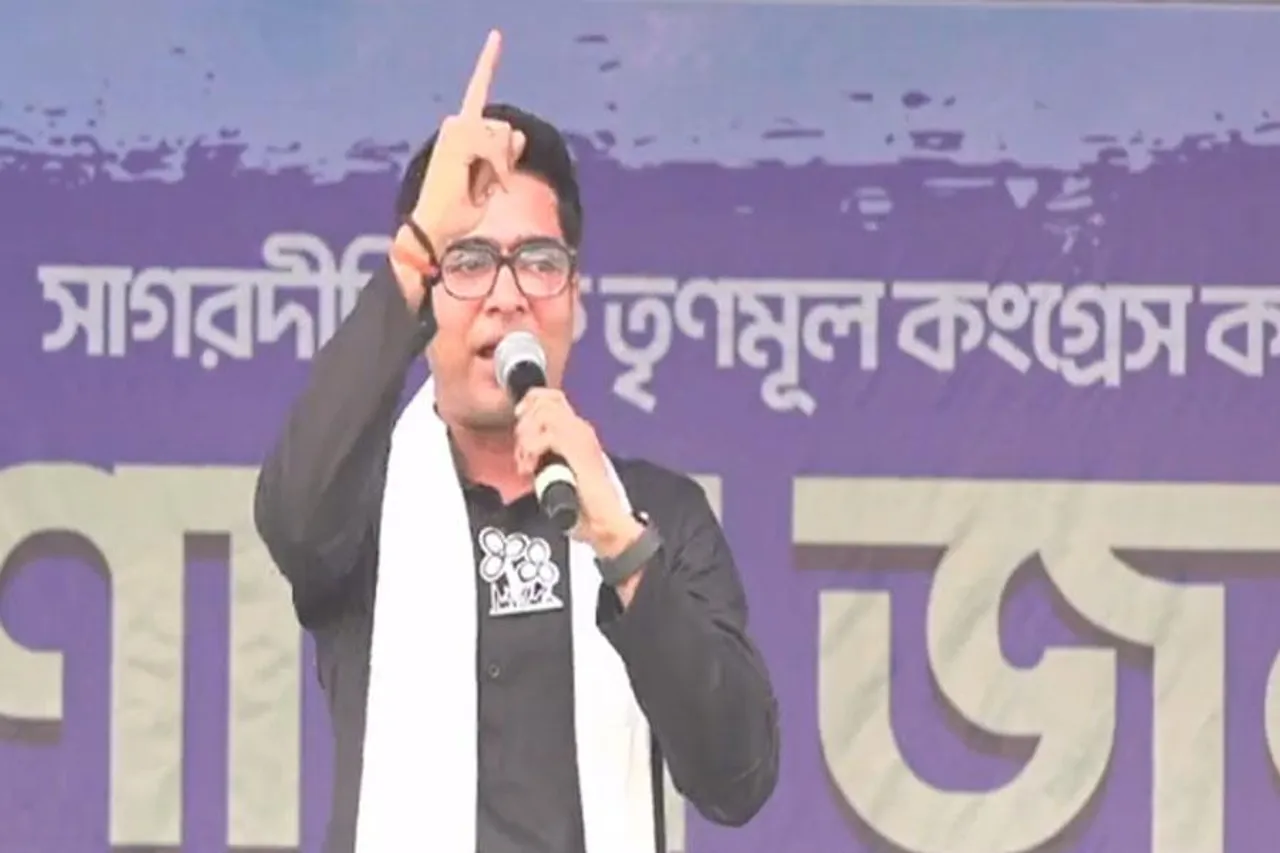 Abhishek targets the opposition from Sagardighi