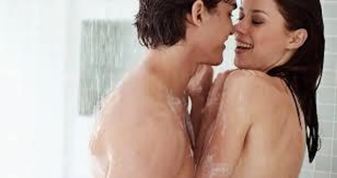 Making love in the shower