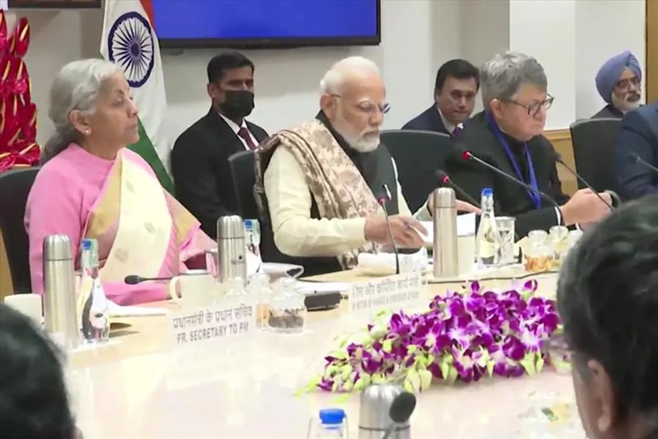 PM Modi holds meeting with economists at NITI Aayog