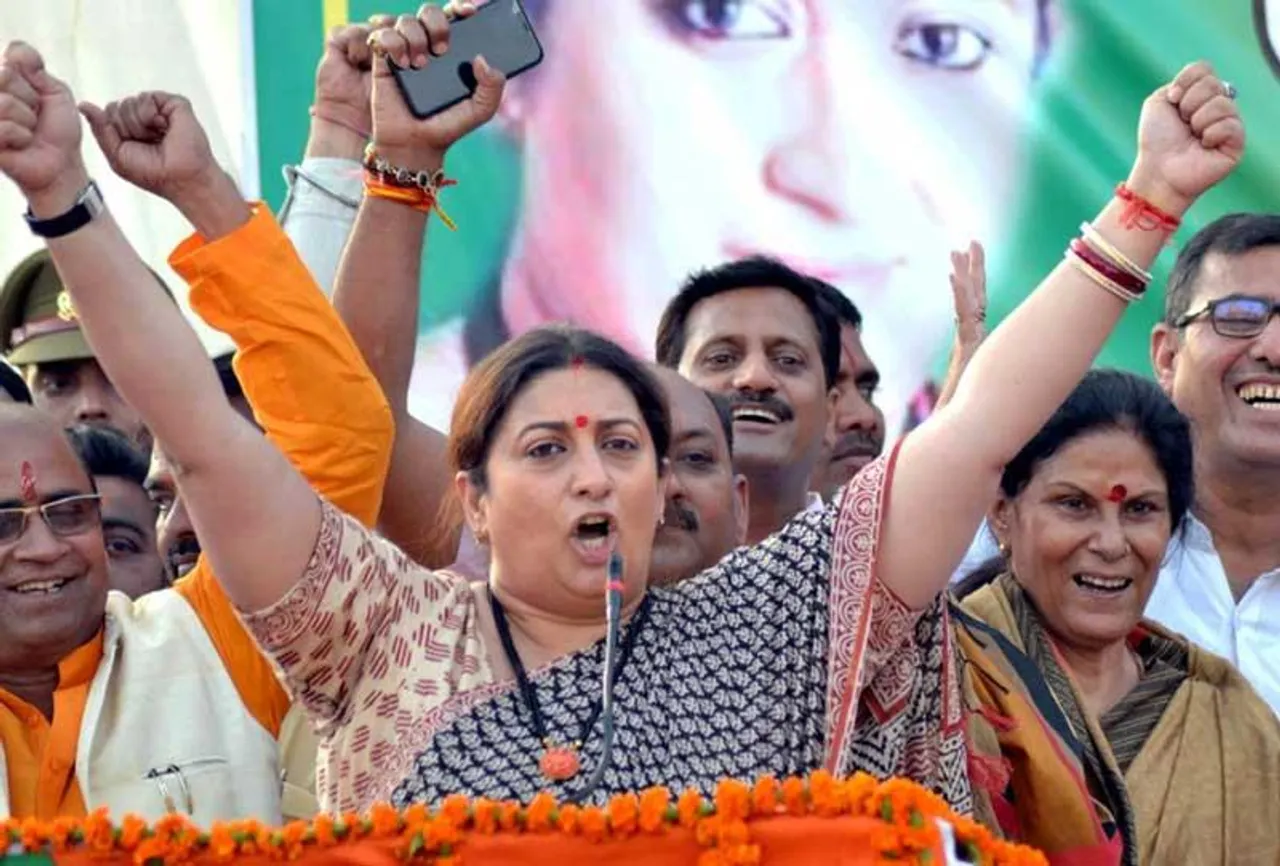 Smriti Irani slams oppositions in UP