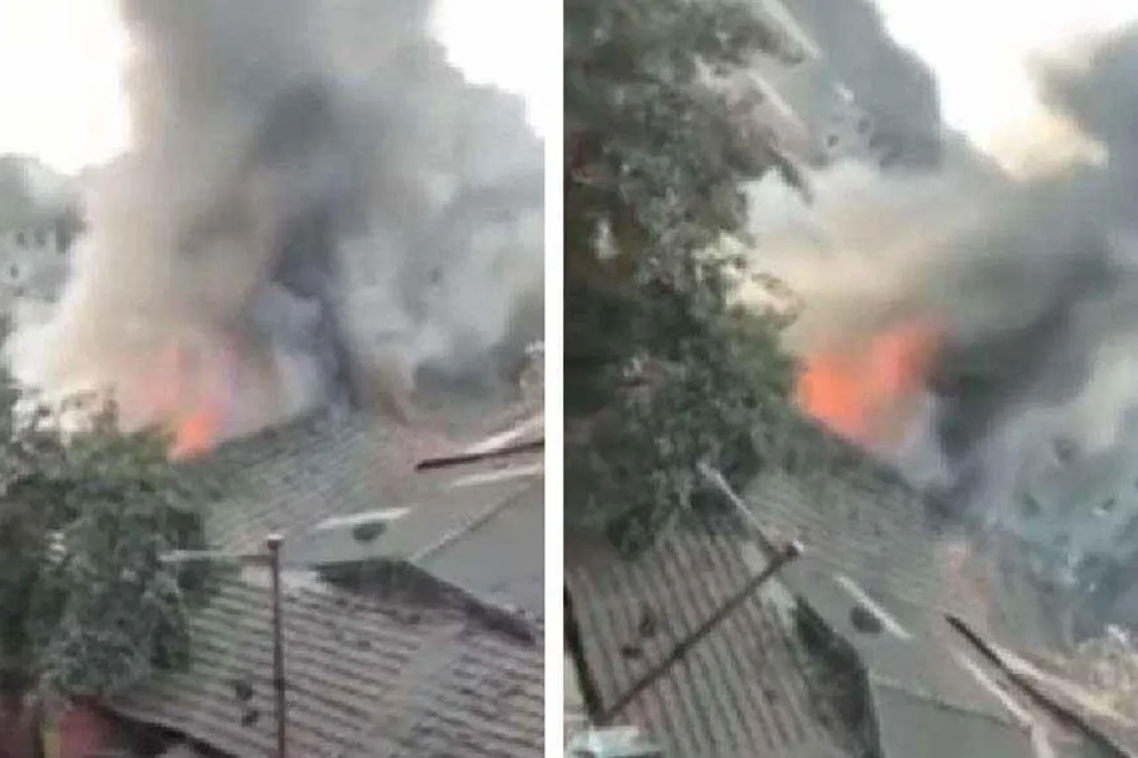 Massive fire at Tangra