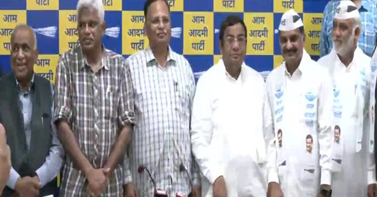Former Haryana MLAs and ministers join AAP