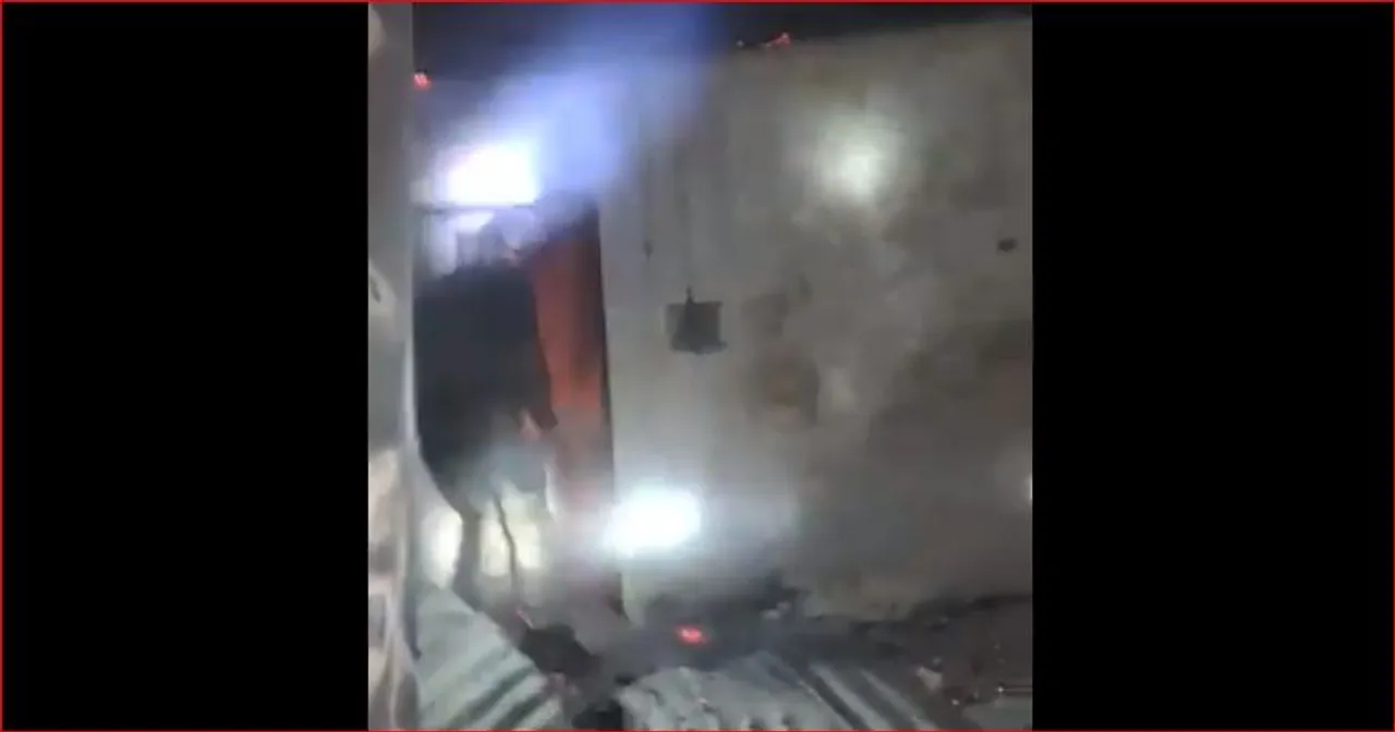 Army douses home fire