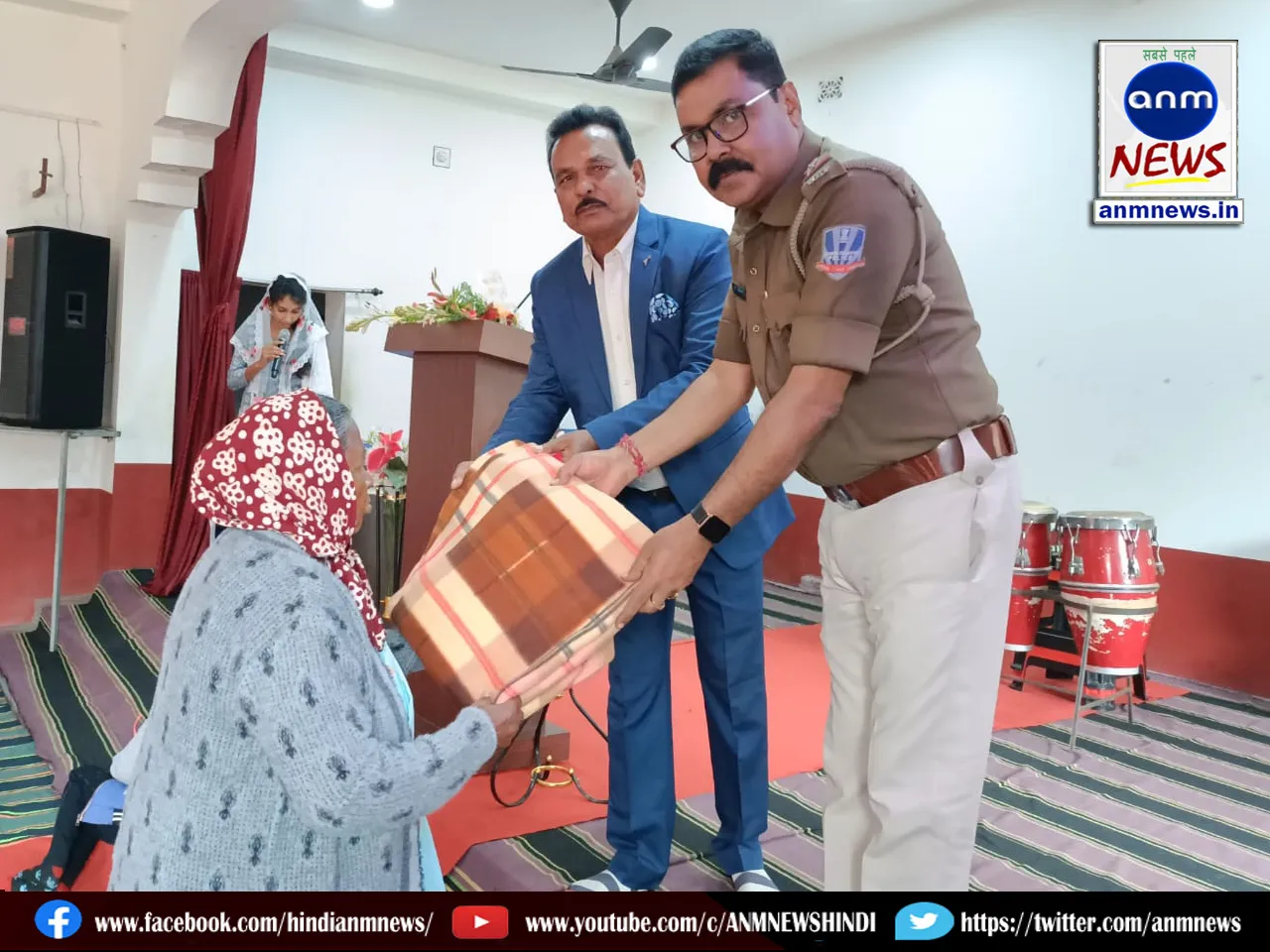 Rupnarayanpur Fadi Police distributed blankets on Christmas Day