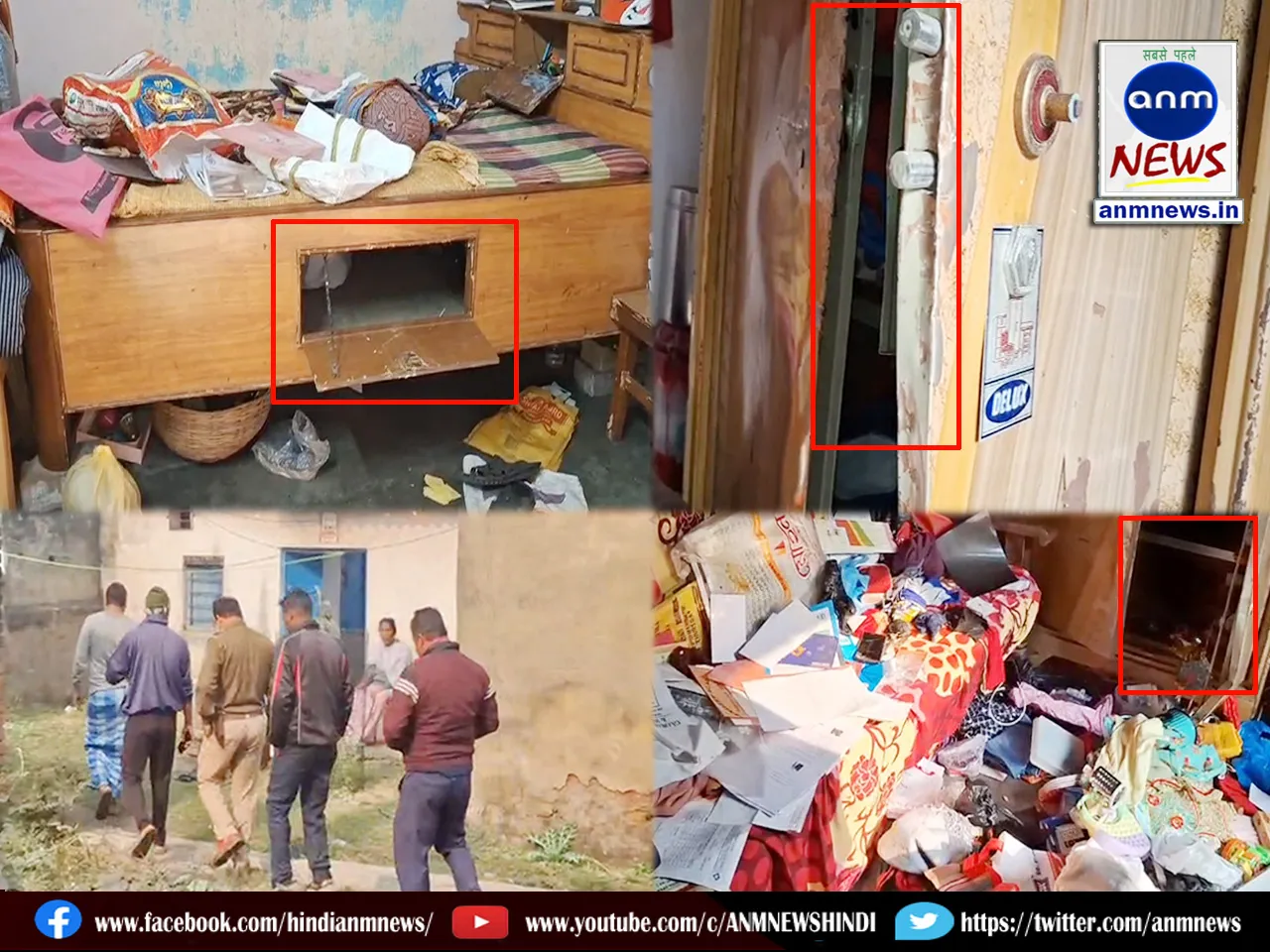 Theft in three houses in ADPC