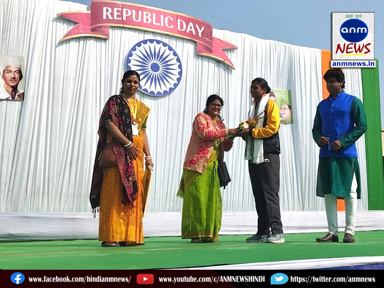 ABD Sister Nivedita Academy honored BSF jawan on 76th Republic Day