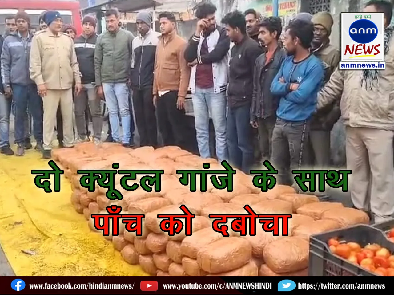 Two quintals of ganja seized