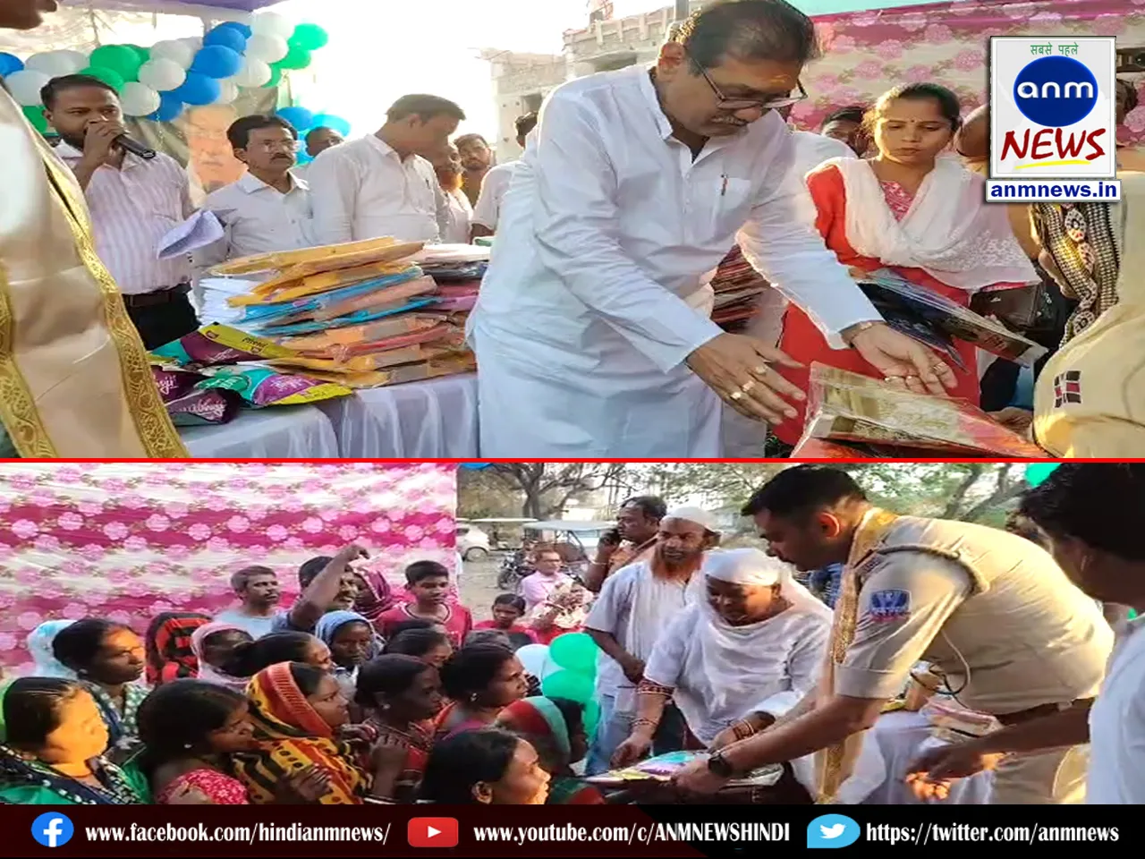 Social worker Ali Hussain organised a clothes distribution programme in memory of his late grandparents