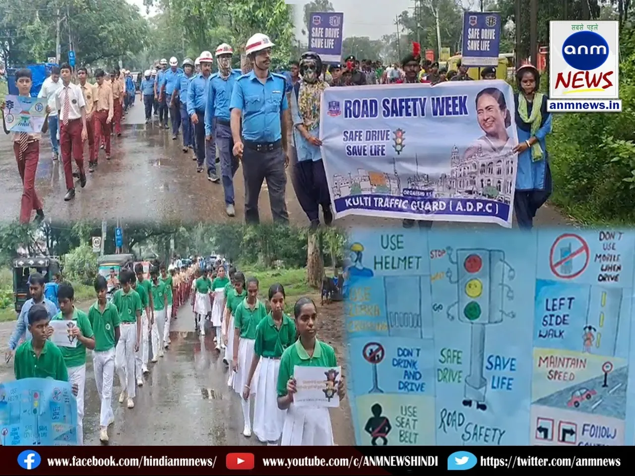 "Safe Drive Save Life" campaign by Kulti Traffic Police