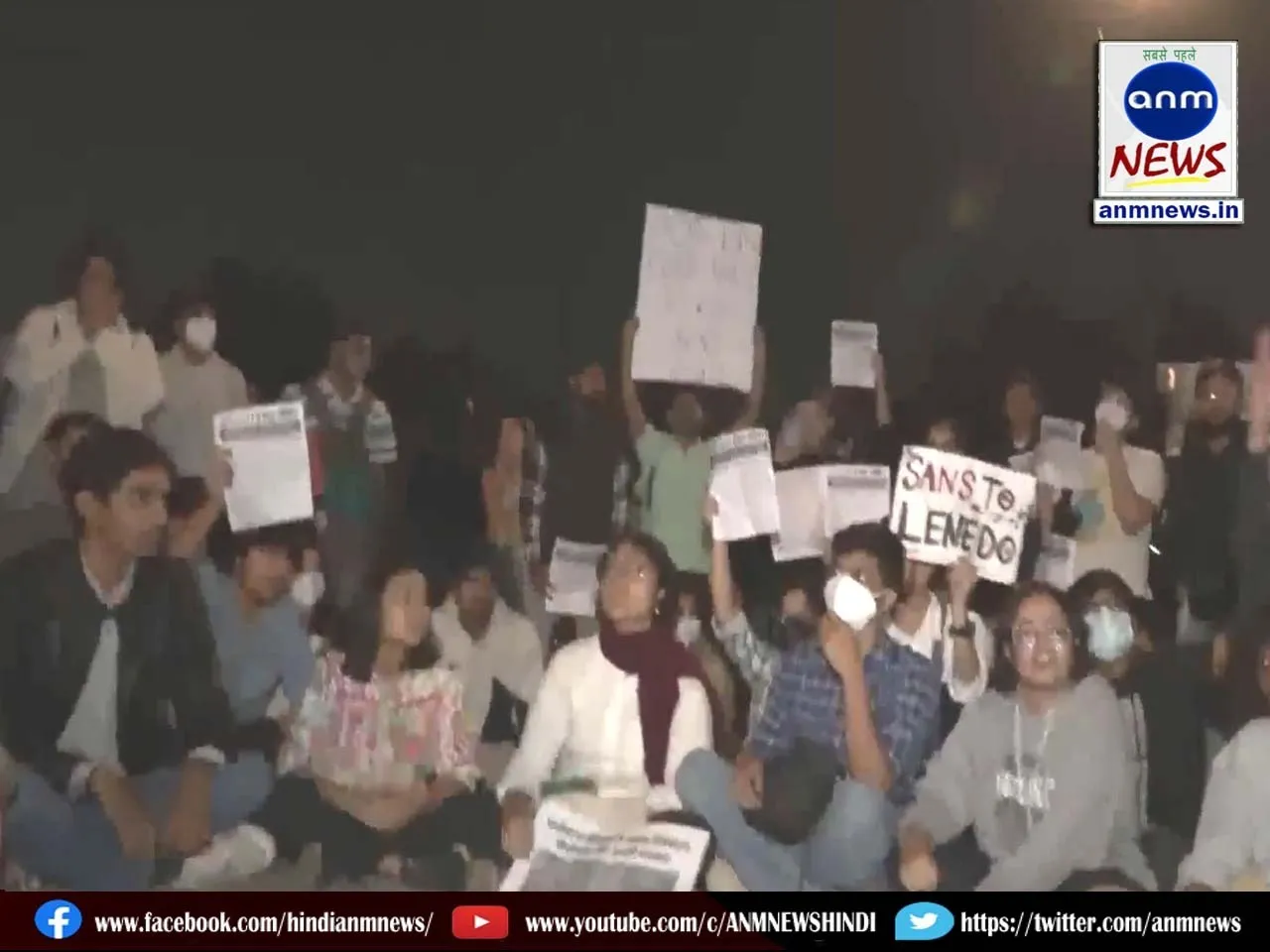 protest at India Gate
