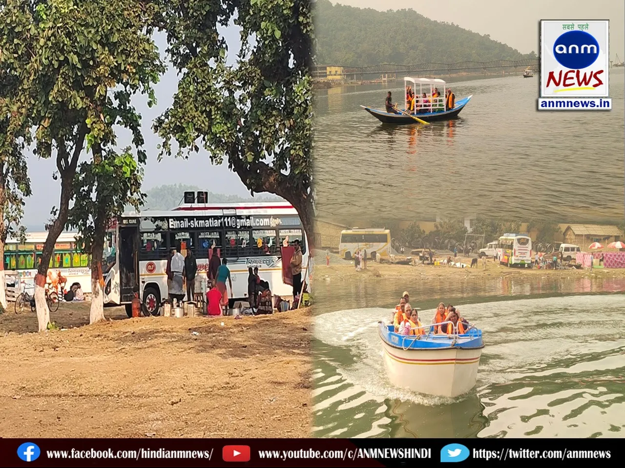 Crowd of tourists in Maithon
