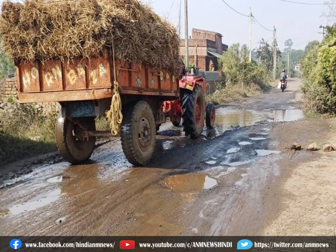 gaddhe in road