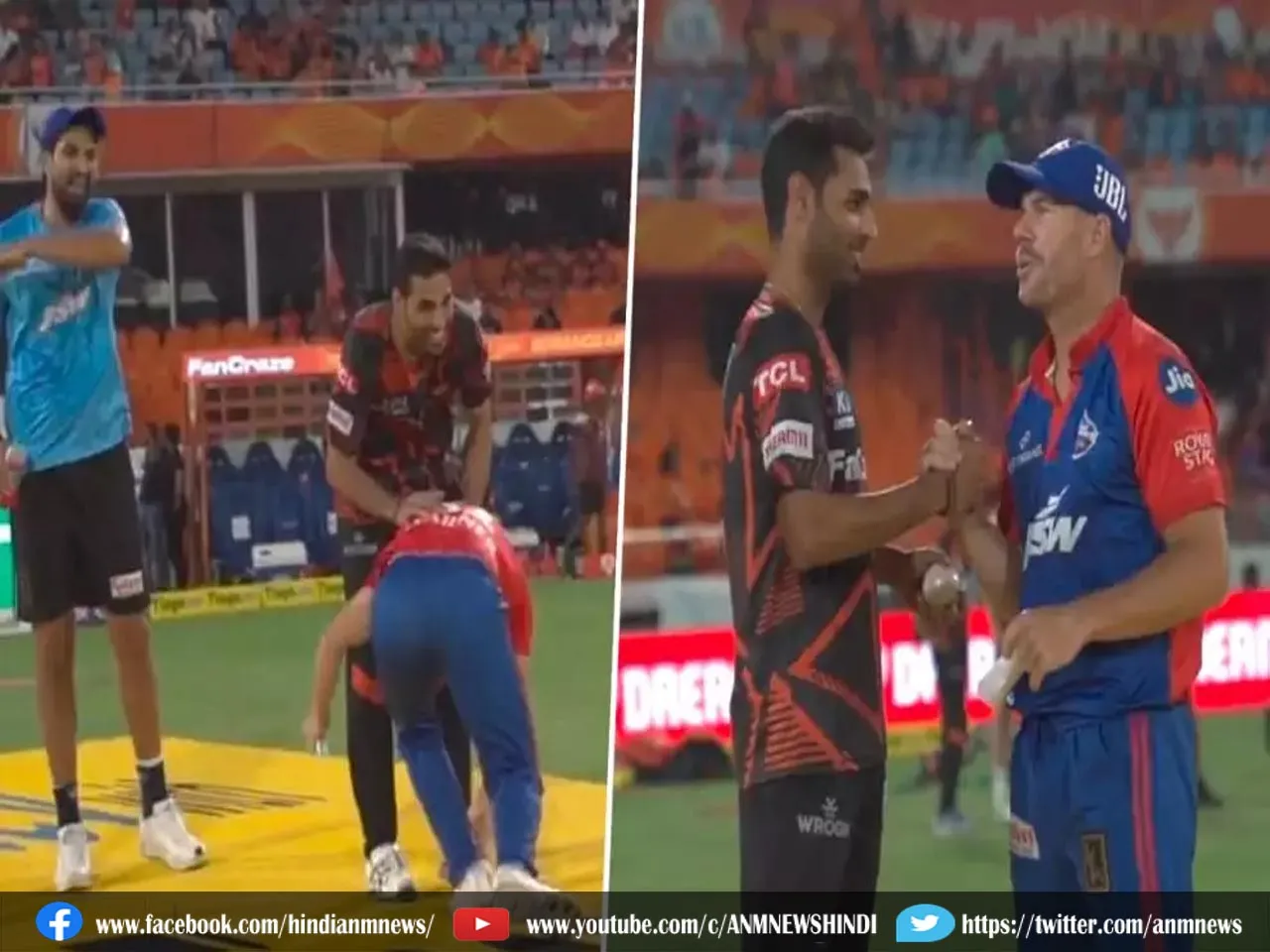 david warner bhuvi