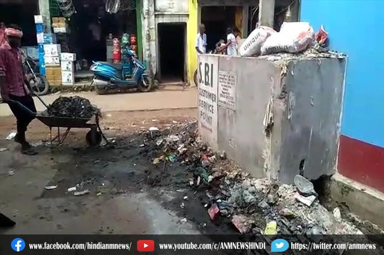 एएनएम न्यूज़ का असर: खबर प्रकाशित होते ही कूड़ेदान हुआ साफ