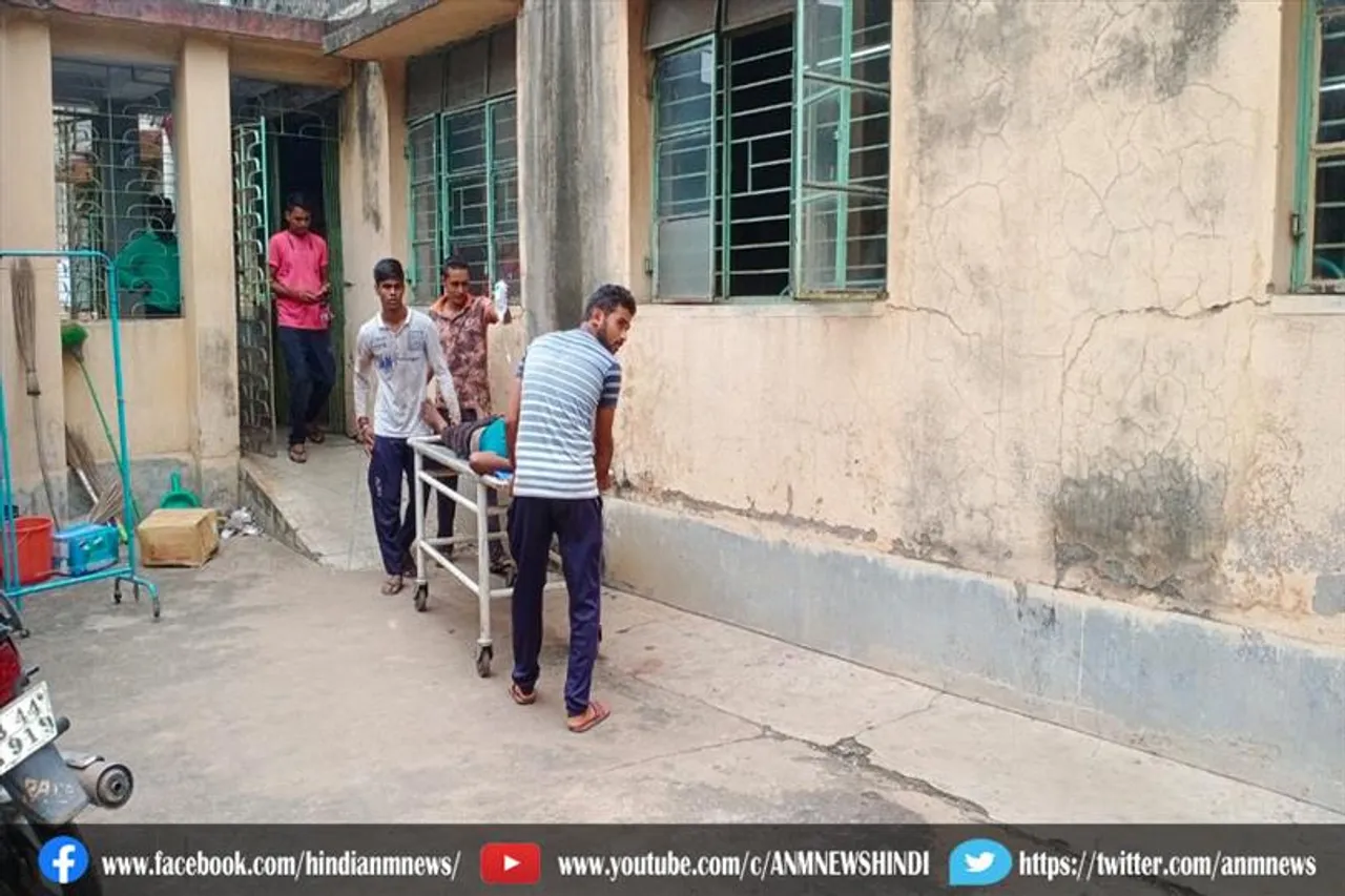 हाईटेंशन लाइन की चपेट में आकर विधुतकर्मी घायल