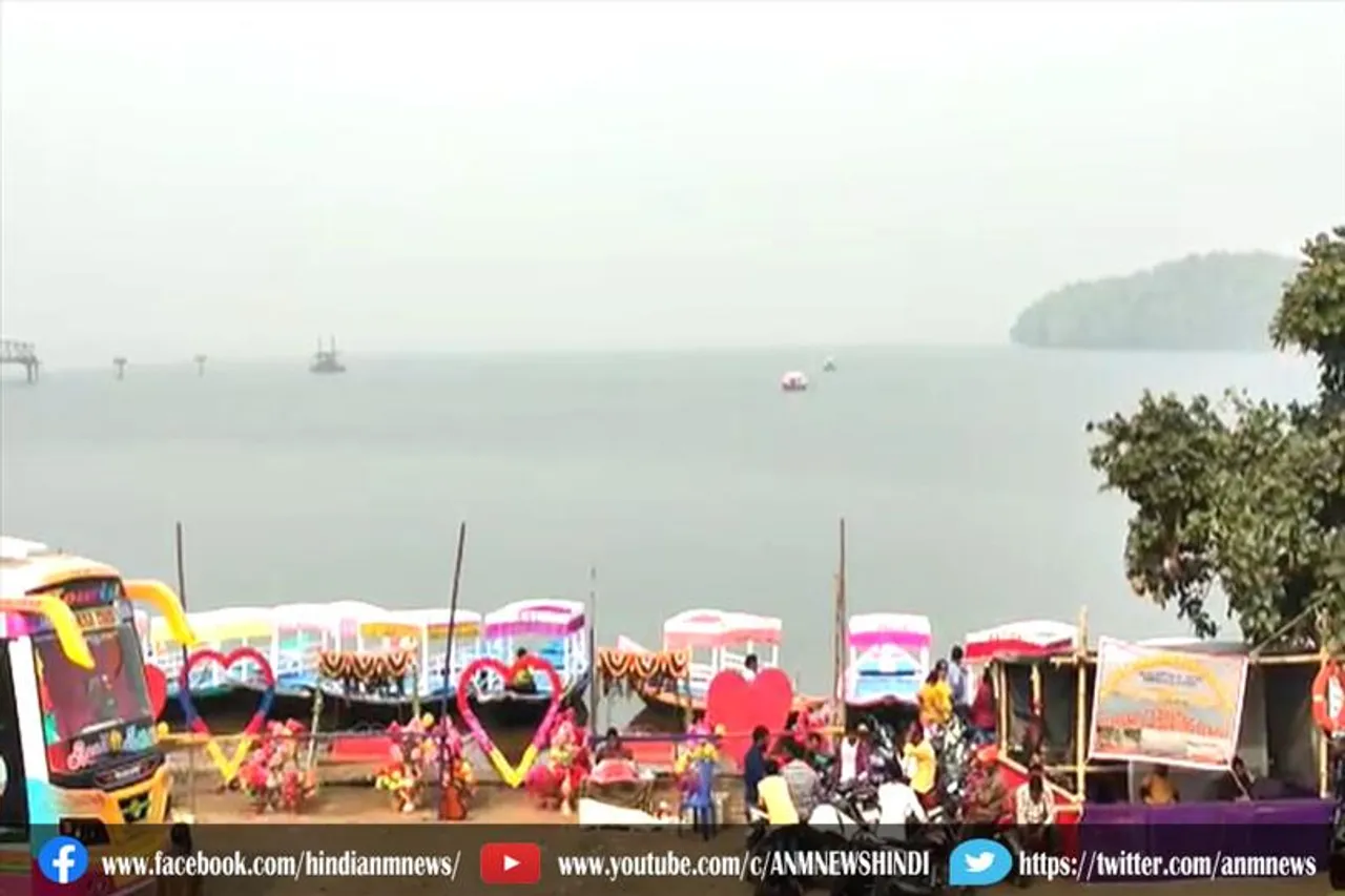 क्रिसमस पर मैथन पिकनिक स्थल पर देखी गई पर्यटकों की भीड़, पुलिस की कड़ी सुरक्षा व्यवस्था