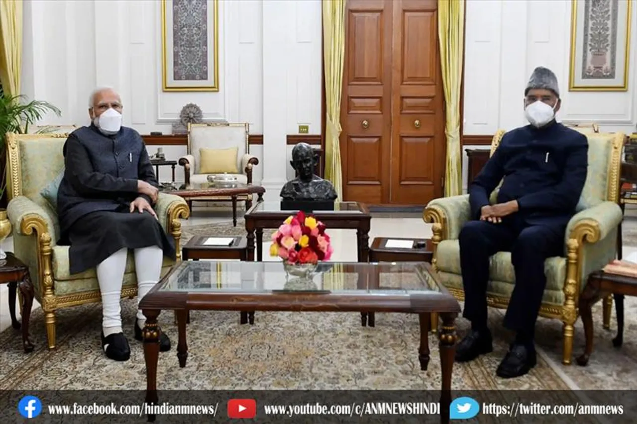 प्रधानमंत्री मोदी ने राष्ट्रपति से मुलाकात की