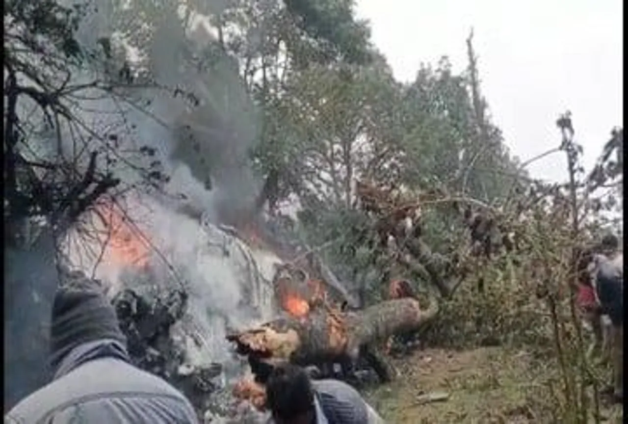 सेना का हेलीकॉप्टर क्रैश