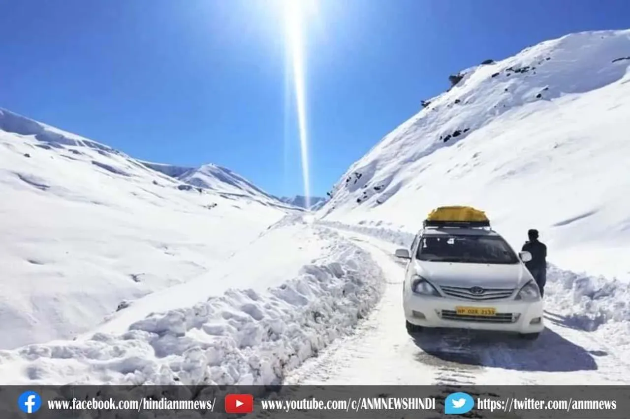 बर्फबारी से बंद मनाली-लेह मार्ग बहाल