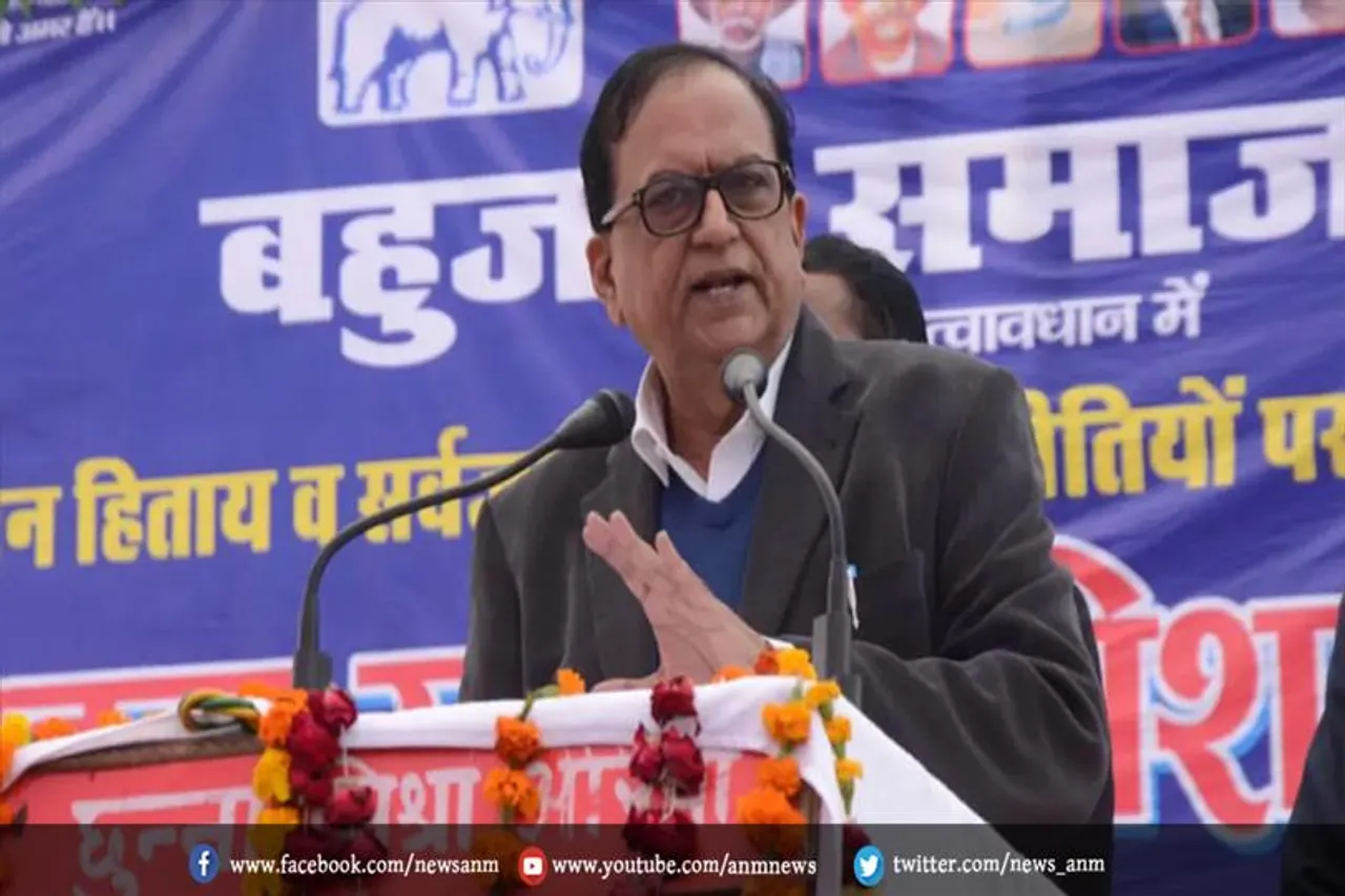 लखनऊ में सतीश चंद्र मिश्र की रैली