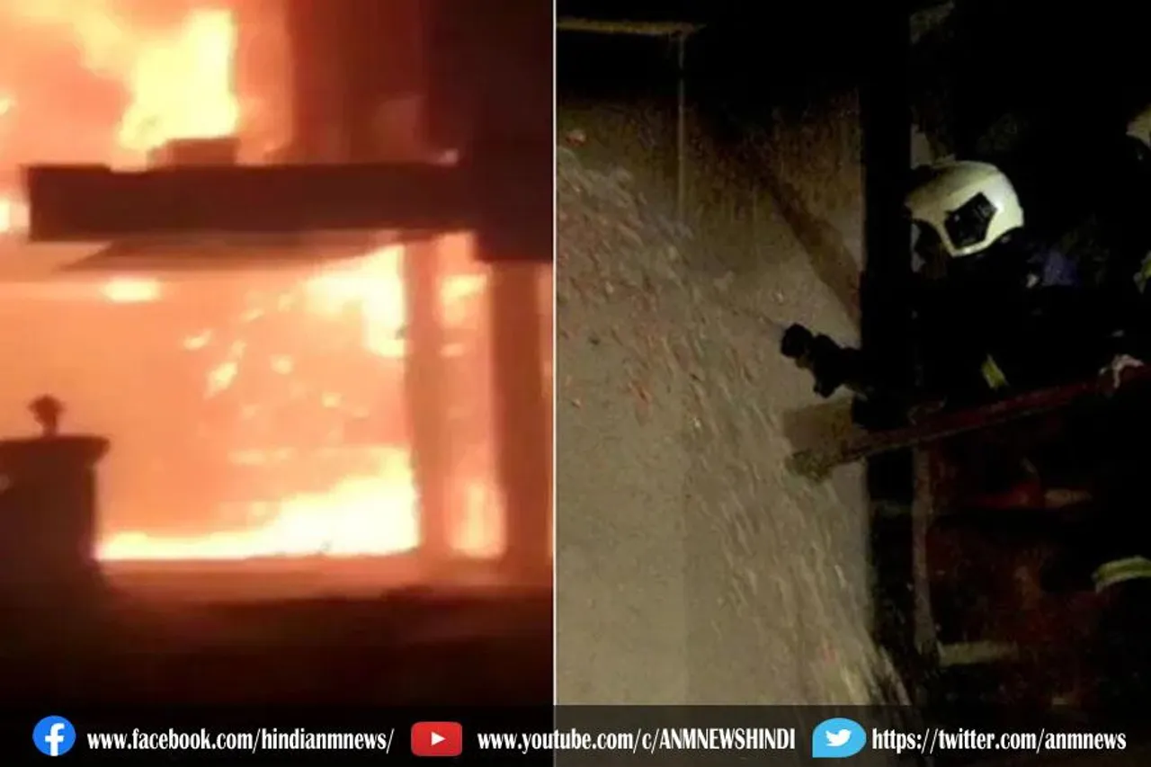 कपड़े के गोदाम में लगी भीषण आग, मोके पर दमकल की 18 गाड़िया