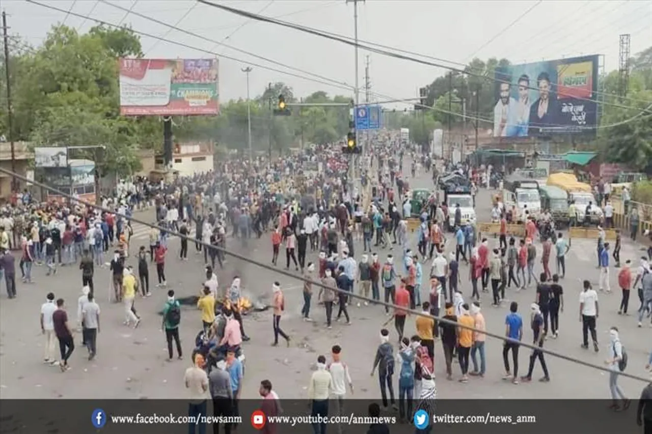 मध्यप्रदेश में विरोध-प्रदर्शन