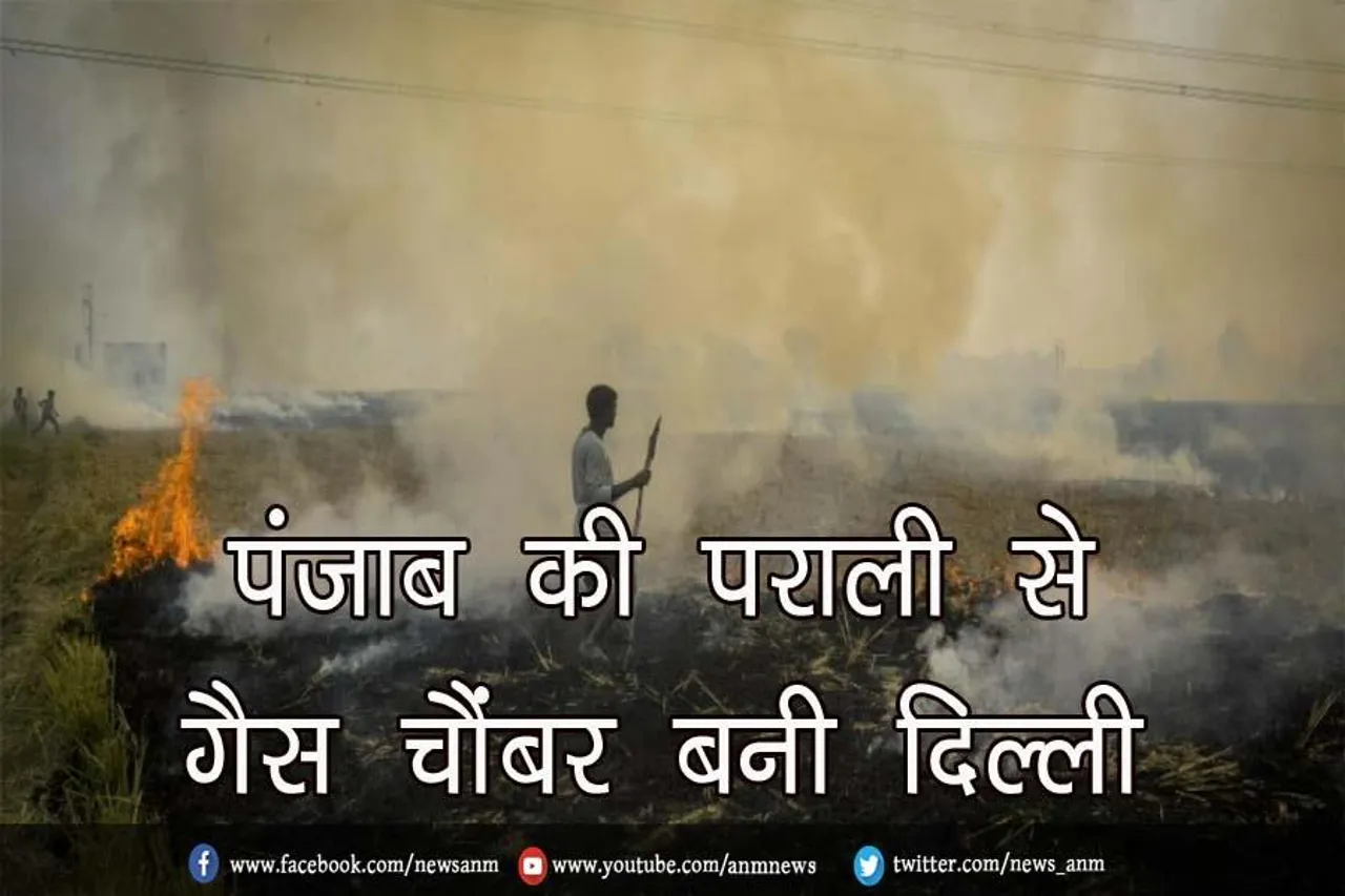 पंजाब की पराली से गैस चैंबर बनी दिल्ली