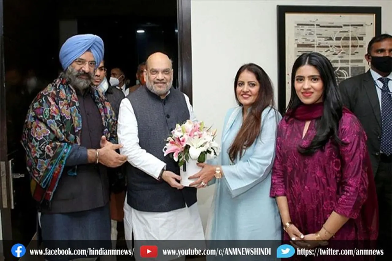 अमित शाह पहुंचे मनजिंदर सिरसा के घर