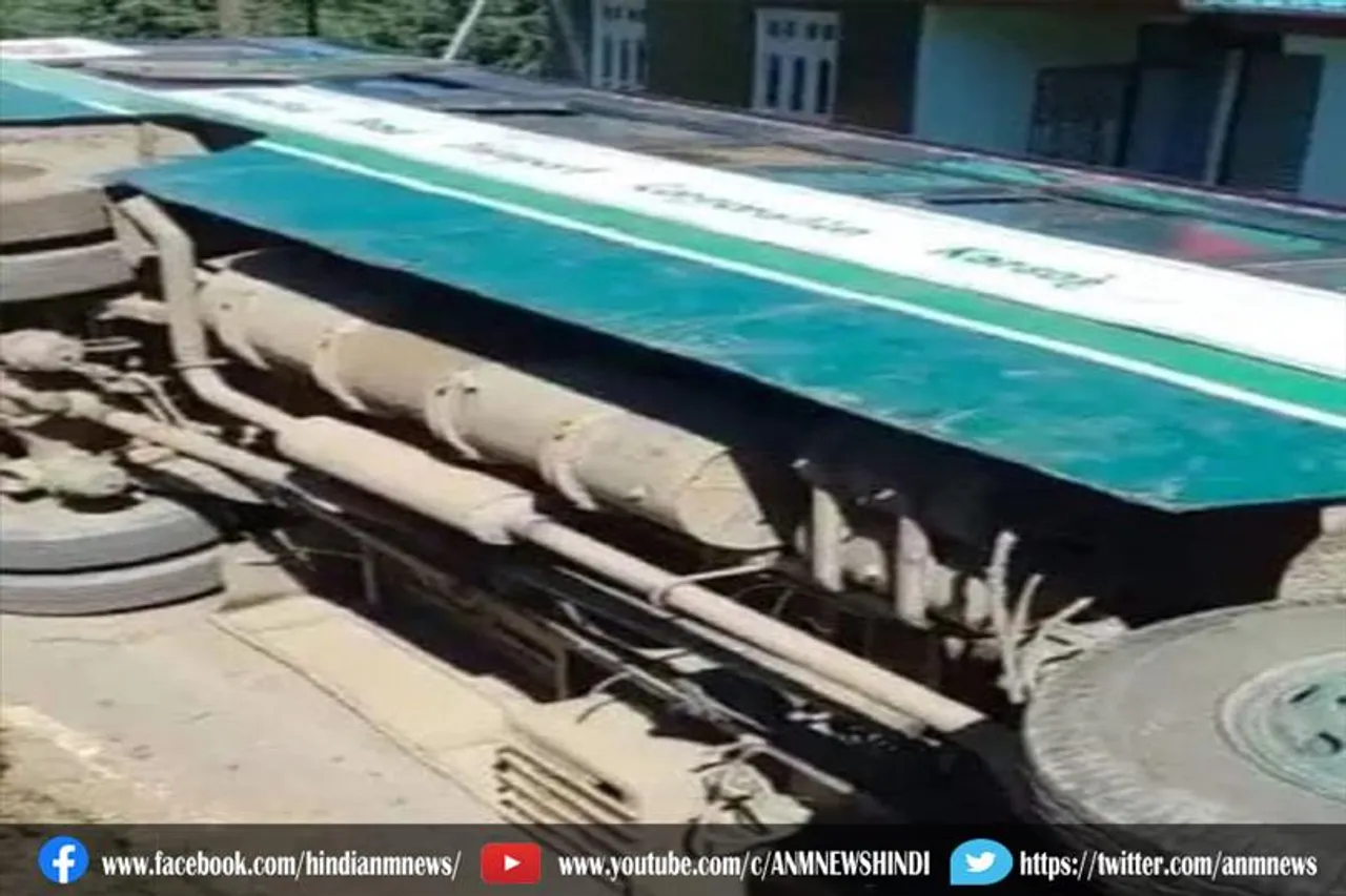 हिमाचल प्रदेश में बस का ब्रेक फेल, पांच को आई चोट