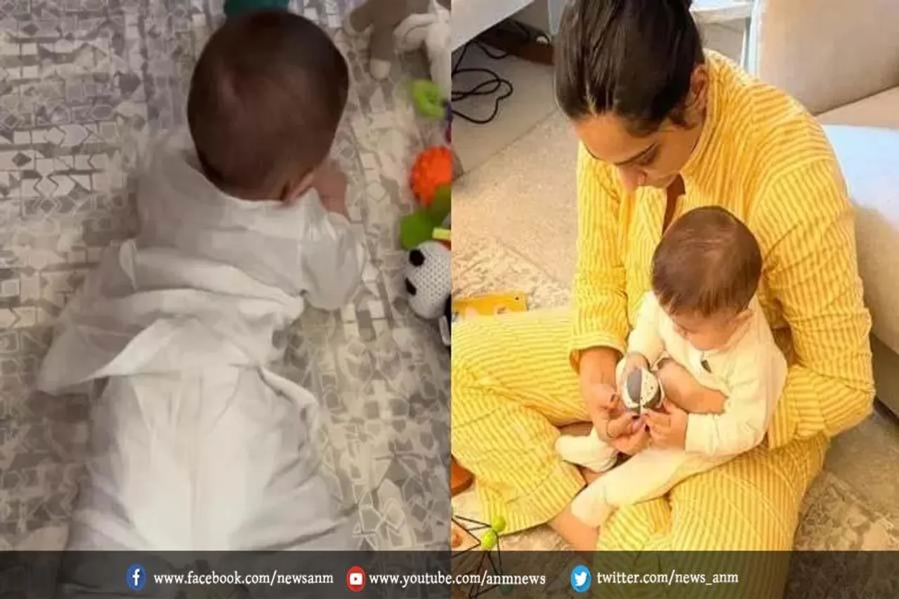 मां सोनम कपूर ने शेयर की बेटे वायु की झलक