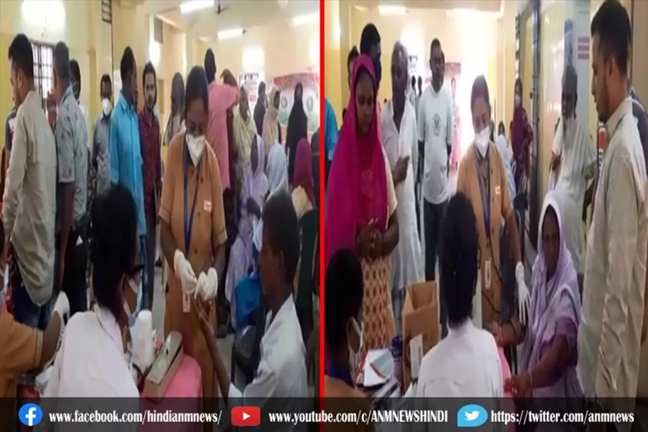 निशुल्क स्वास्थ्य जांच शिविर का आयोजन