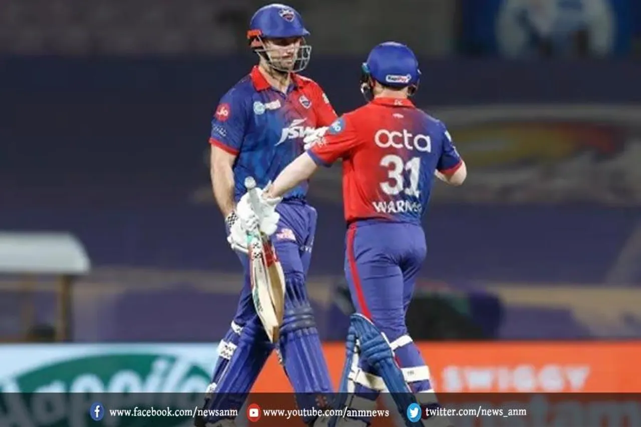 मिचेल मार्श और डेविड वॉर्नर ने की शतकीय साझेदारी, दिल्ली की स्कोर 100 पार