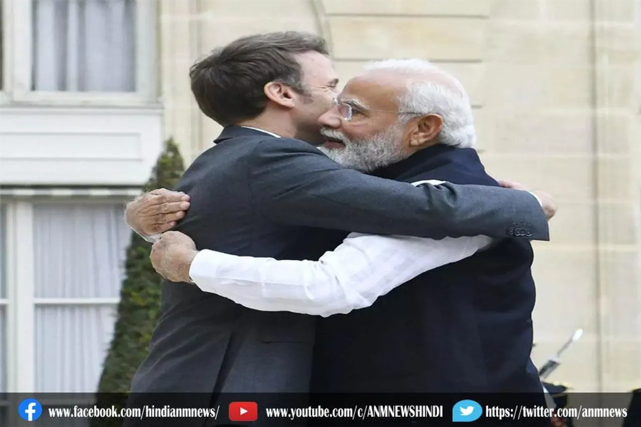 इमैनुएल मैक्रों से मिले पीएम मोदी