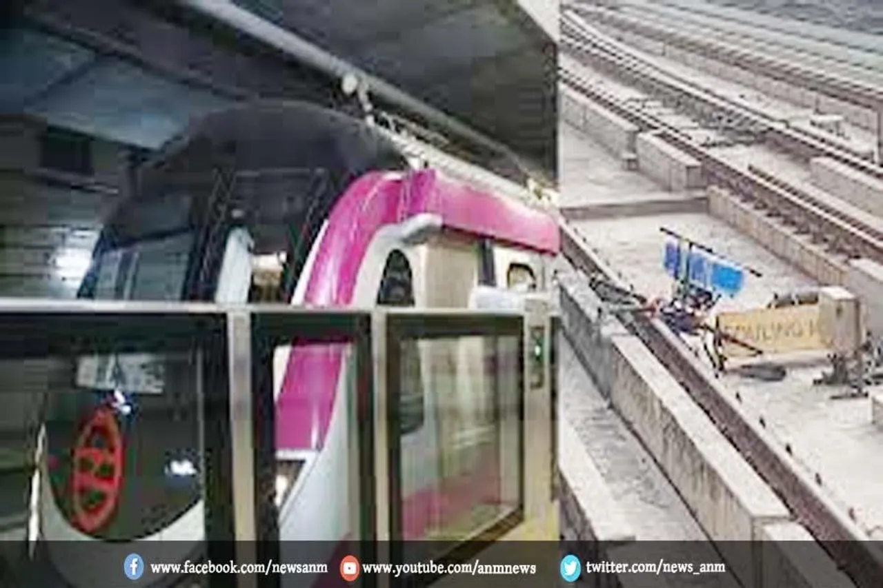 मैजेंटा लाइन की मेट्रो सेवा बहाल
